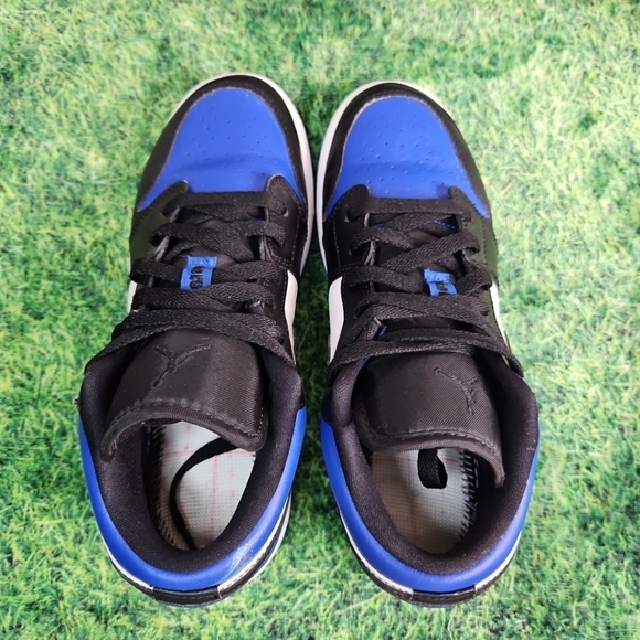 Nike Air Jordan 1 Low GS OG Royal Toe 553560-140 Size 5.5 (7 Wmn) CLEAN!!! Mens - Picture 9 of 16